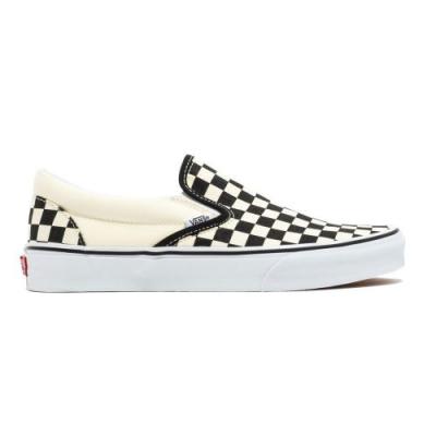 Chaussures vans classic slip on checkboard noir blanc