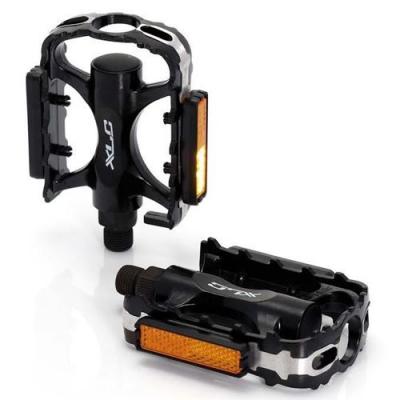 Paires de pedales plates xlc pd m02 aluminium noir