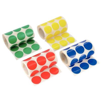 Agipa - Maxi gommette adh&eacute;sive ronde de 33 mm - Lot de 4 Rouleaux