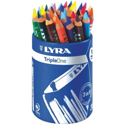Pot de 36 crayons de couleur Lyra Triple One couleurs assorties