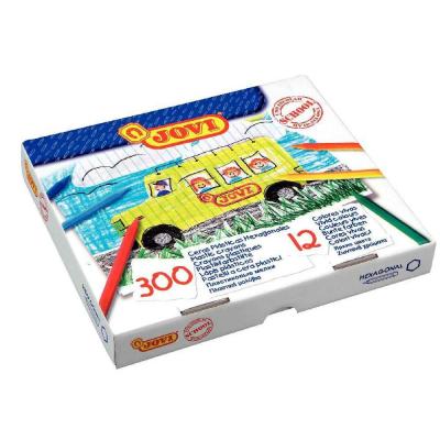 Crayon de couleur plastique assorti - boite de 300