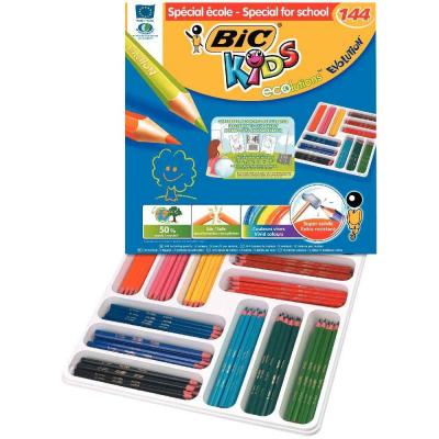 Crayons de couleur Evolution (Sp&eacute;cial &eacute;cole) - Class pack de 144