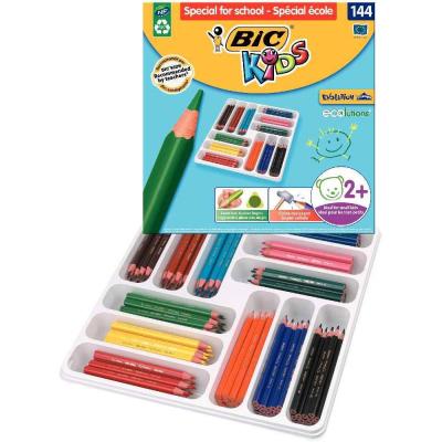 Crayon de couleur evolution triangulaire - classpack de 144