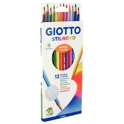 Etui de 12 crayons de couleurs Stilnovo Giotto - coloris assortis