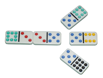Domino de couleur &agrave; 9 points - 24 variantes de jeu
