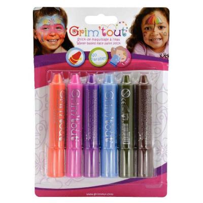 Grim'tout Crayons de Maquillage, Arc-en-Ciel, Petite Taille.