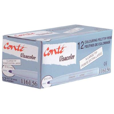 CC Hobby Feutre Visacolor, trait: 3 mm, bleu clair, 12pi&egrave;ces- - Crayo