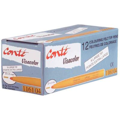 CC Hobby Feutre Visacolor, trait: 3 mm, jaune, 12pi&egrave;ces- - Crayons di