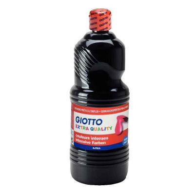 Giotto 533424 Bouteille Gouache Pr&ecirc;te a l'Emploi 1000 ml Noir