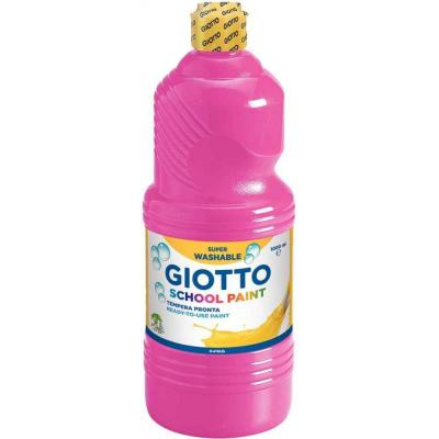 Flacon de 1 Litre de gouache liquide lavable Giotto. Coloris magenta