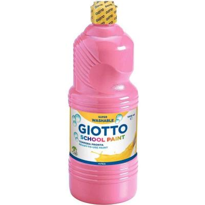 Flacon de 1 Litre de gouache liquide lavable Giotto. Coloris rose