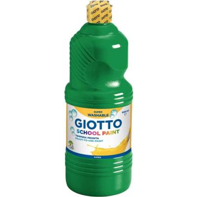 Flacon de 1 Litre de gouache liquide lavable Giotto. Coloris vert