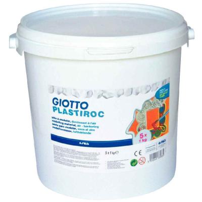 P&acirc;te &agrave; modelerPlastiroc blanc - Pack de 5 pains de 1kg