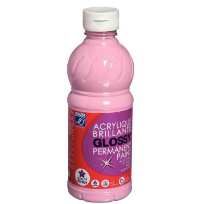 Peinture Acrylique Brillante Glossy Rose Bonbon -Flacon De 500ml
