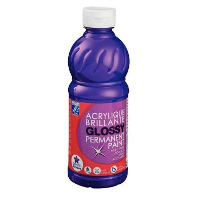 Peinture acrylique Lefranc & Bourgeois glossy violet - flacon 500ml