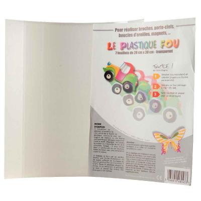 Plastique fou transparent 20x30 - Pochette de 7 feuilles