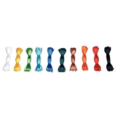 Pelotes raphia synth&eacute;tique - Lot de 10