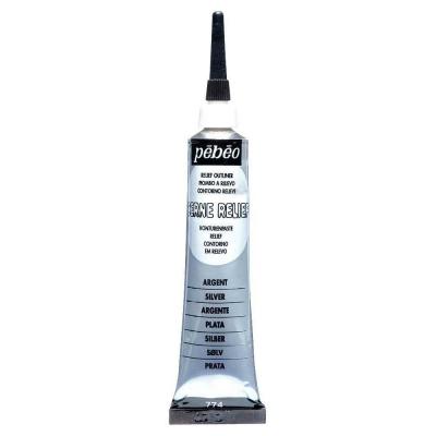 Pebeo - Tube &Agrave; Canule Cerne Relief 37 Ml Coloris Argent