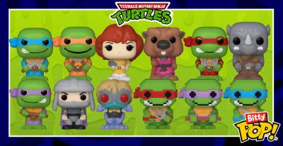 Figurine Bitty Pop! - Tortues Ninja - Personnage Al&eacute;atoire