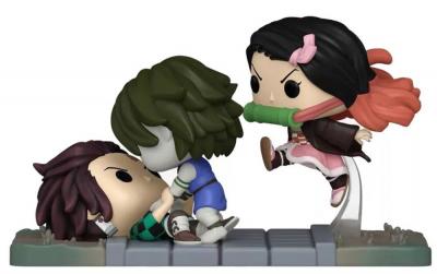 Figurine Funko Pop! Moments - Demon Slayer - Tanjiro & Nezuko Vs. Temple Demon 