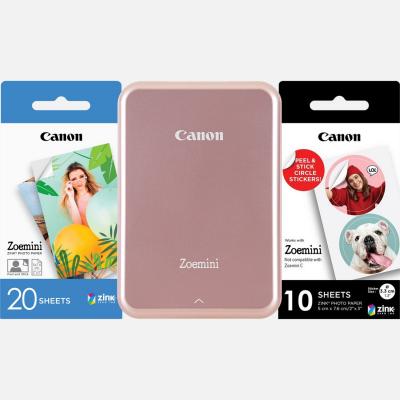 IMPRIMANTE PHOTO ET 10X15 Canon Zoemini Pack rose