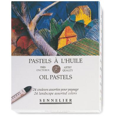 Boite De 24 Pastels &Agrave; L'huile - Paysage - Sennelier