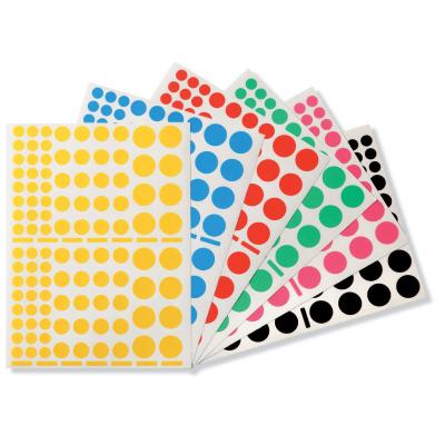 Pastilles adh&eacute;sives formes g&eacute;om&eacute;triques et couleurs assorties - 60 feuilles
