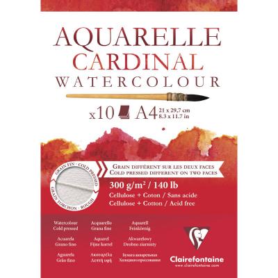 Bloc Papier Aquarelle Cardinal 300 g - 21 x 29,7 cm - 10 feuilles