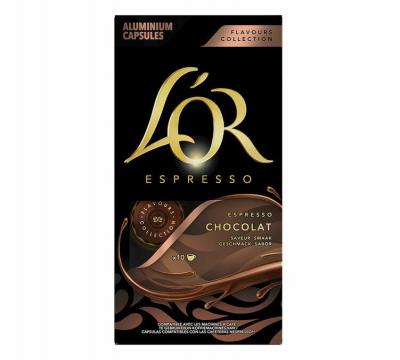 L or espresso flavours chocolat x10 52gr
