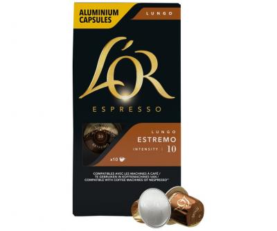 Caf&eacute; lungo estremo n&deg;10 capsules, L'Or (x 10, 52 g)