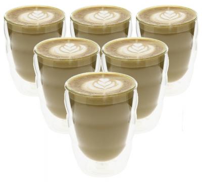 Bodum 6 Verres &agrave; double paroi Pilaturs transparents - 0.25 L T.U