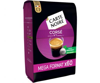 Carte noire Dosettes de caf&eacute; cors&eacute; n&deg;7 Carte Noire - Paquet de 60