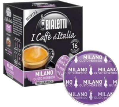 Bialetti 96080090 Capsules &agrave; Caf&eacute;/M Milano, en aluminium, lot de 16
