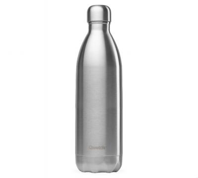 Gourde isotherme 1l 1 pi&egrave;ce(s) gourde inox 1l inox bross&eacute; - qwetch