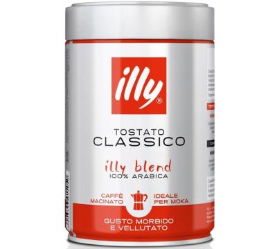 Caf&eacute; moulu Illy espresso Moka pour cafeti&egrave;re italienne - 6x250g - Caf&eacute; de Grandes Marques