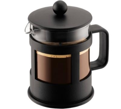 Bodum KENYA Cafeti&egrave;re &agrave; piston, 4 tasses, 0.5 l Noir