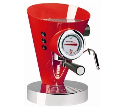 Machine &agrave; caf&eacute; expresso Diva de couleur Rouge Bugatti