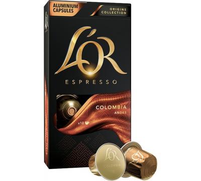 L'or Espresso Cafe Colombia Intensite 8 - 10 Capsules En Aluminium