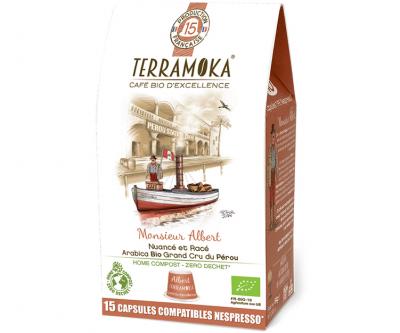 Caf&eacute; Monsieur Albert Bio 15* Capsules