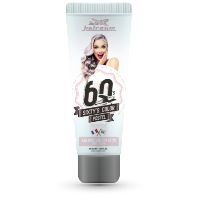 Hairgum Pastel Dye Coloration semi-permanente 60 ml Rose laiteux