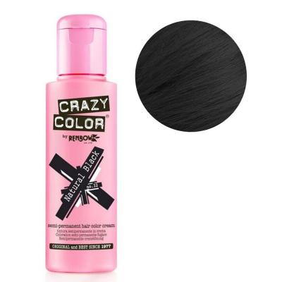 Coloration semi-permanente Black CRAZY COLOR 100ML