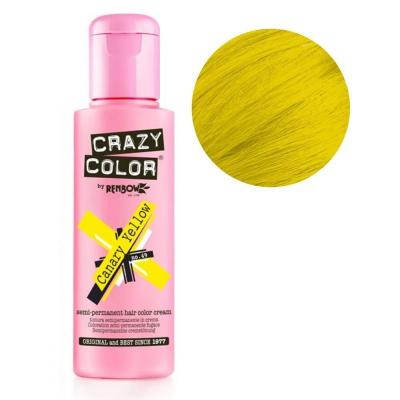 Coloration semi-permanente Canary Yellow CRAZY COLOR 100ML