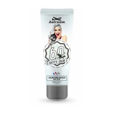 Coloration semi-permanente, white, 60ml, hairgum,