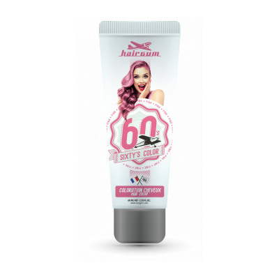 Coloration semi-permanente, pink, 60ml, hairgum,