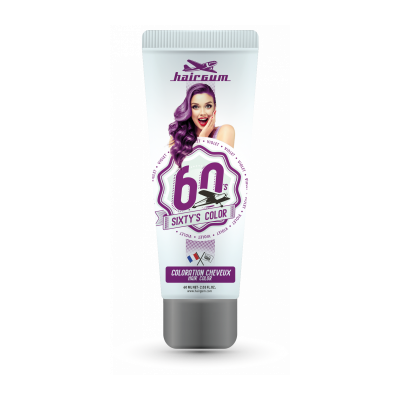 Cr&egrave;me colorante Sixty's Color - Violet HAIRGUM 60ML