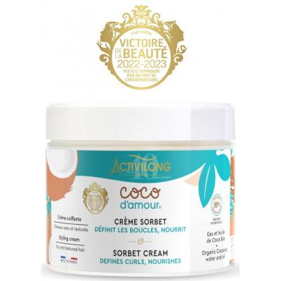 Cr&egrave;me sorbet pour cheveux boucl&eacute;s Coco D&acute;Amour - Activilong