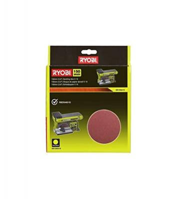 RYOBI 10 disques abrasif 150mm auto-agrippants