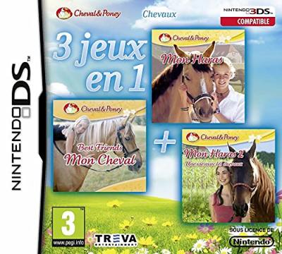 3 Jeux en 1 Chevaux Nintendo DS / 3DS 