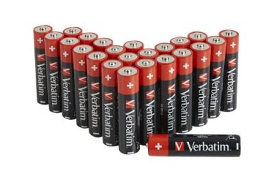 Verbatim Piles 1x24 Micro Aaa Lr 03 49504 One Size Black
