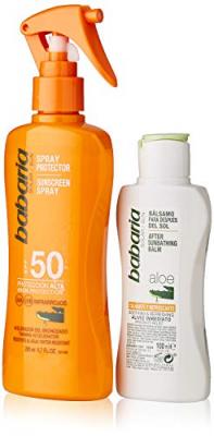 Babaria Set solaire Aloe Vera Spf50+ Lait + Aftersun